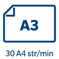 rýchlosť 30 strán A4/min