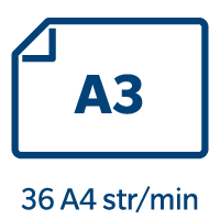 rýchlosť 36 strán A4/min