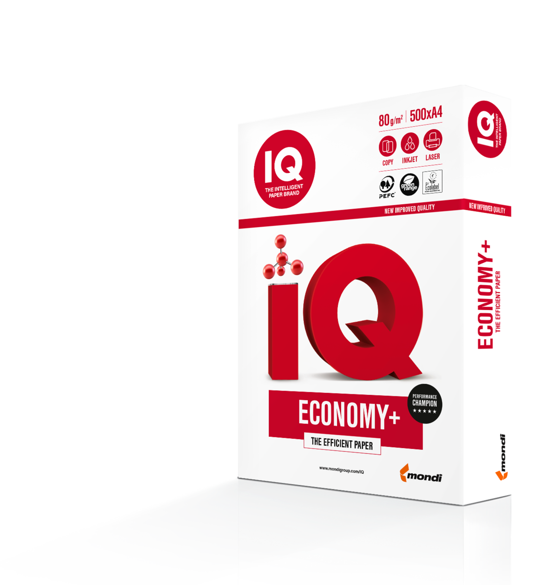 IQ Economy Plus 80 g, A4 - 60 kartónov (1 PALETA)