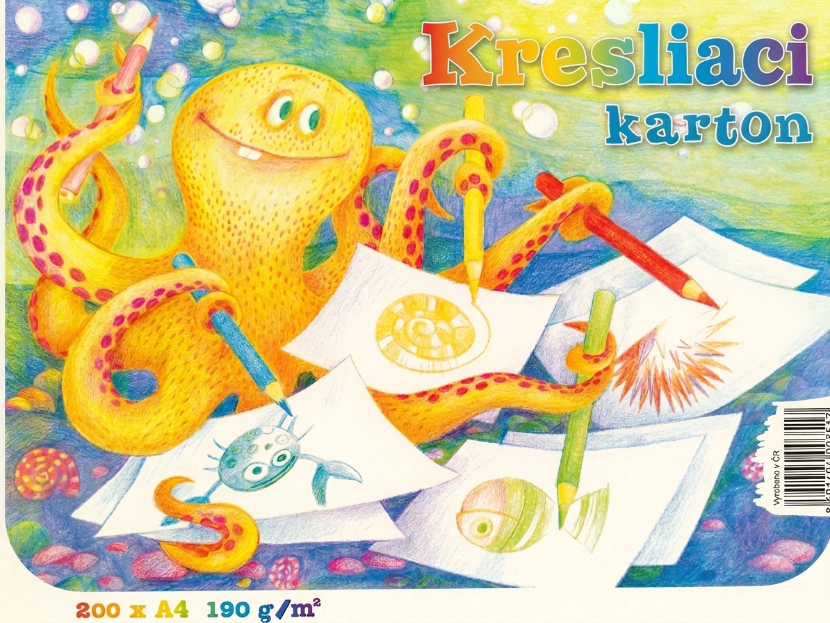 Kresliaci kartón 190 g A4, balenie 200 listov