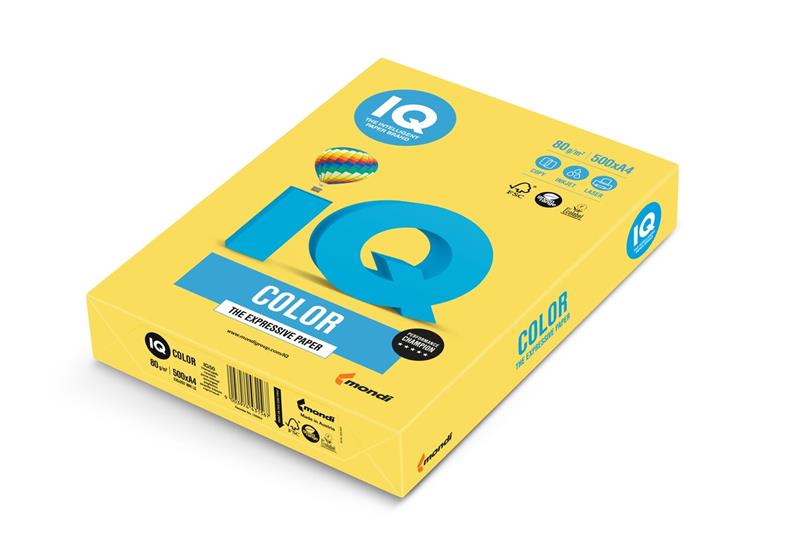 Papier IQ color A4 120g kanárikovožltý