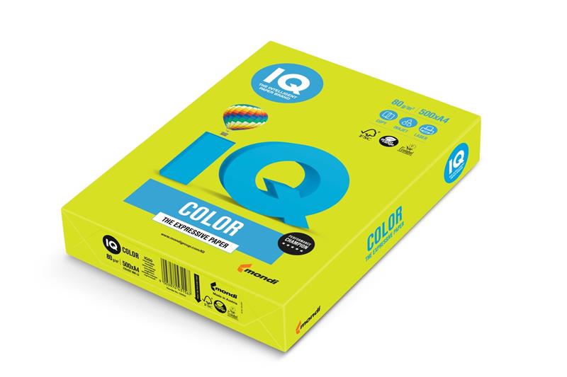 Papier IQ color A4 80g neónovozelený