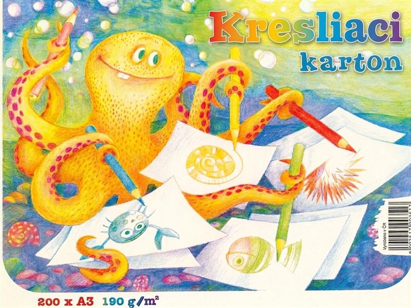 Kresliaci kartón 190 g A3, balenie 200 listov